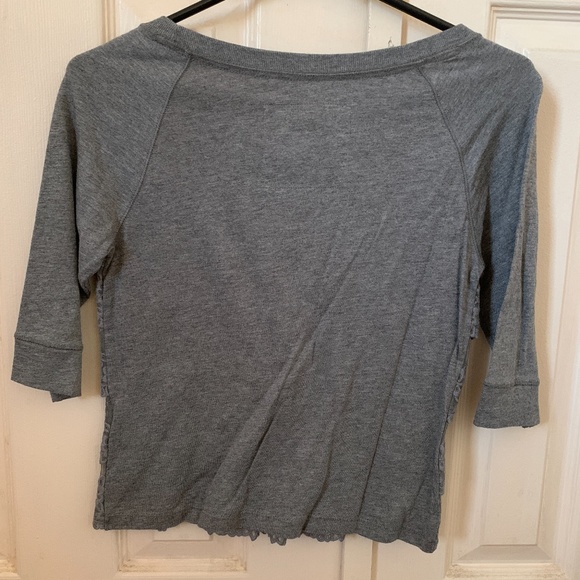 Abercrombie & Fitch Grey Lace Tee Shirt - Picture 2 of 2